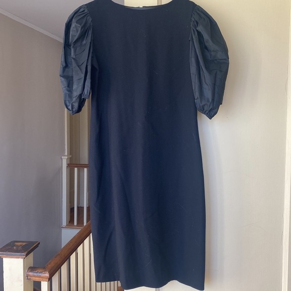 Vintage Dresses & Skirts - Black Vintage Dress Puffy Sleeves Medium